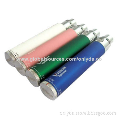 1,100mAh Vision Spinner eGo Batteries, RoHS and CE Marks, 3.3-4.8V Variable Voltage